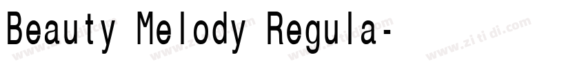 Beauty Melody Regula字体转换